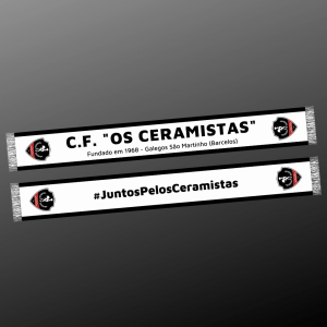 Cachecol preto #JuntosPelosCeramistas​